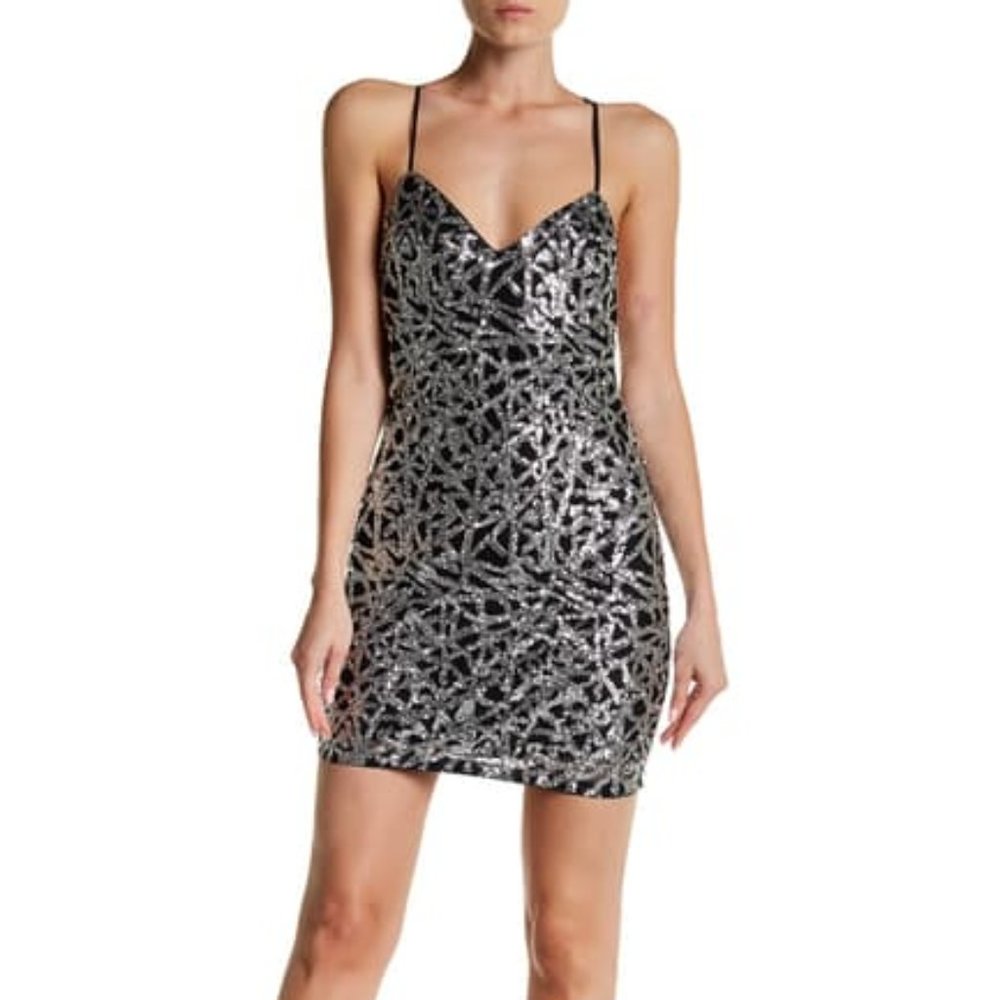 Ali & Jay Ai Yai Yai Sequined Dress L